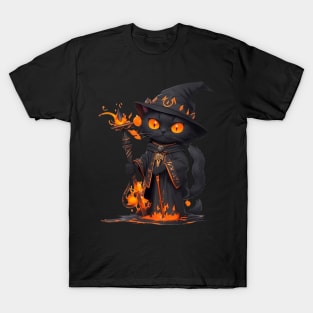 Mystic Mage Cat - Botticelli Catvito T-Shirt